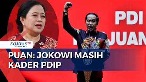 Tutup Buku Soal Gibran Bobby Puan Pastikan Jokowi Masih Kader Pdip