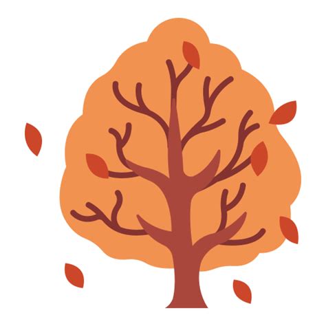 Autumn Tree Leaves MaxIcons Flat Icon