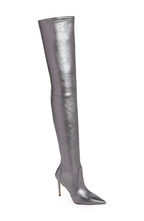 Stuart Weitzman Ultrastuart 100 Stretch Pointed Toe Over The Knee Boot