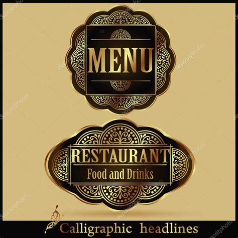 Restaurant Menu Label Stock Vector By ©ollevita 29447691