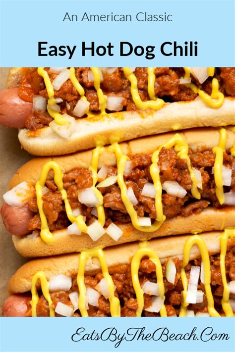 Easy Hot Dog Chili – Eats by the Beach