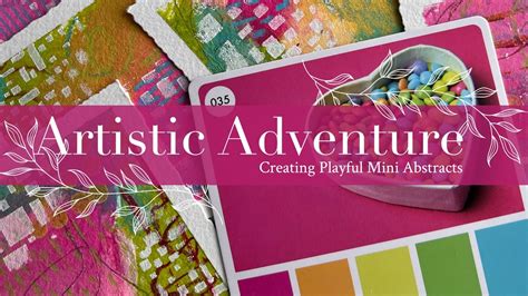 Artistic Adventure Creating Playful Mini Abstracts Using Color Palette