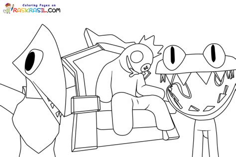 Desenhos De Rainbow Friends 2 Para Colorir