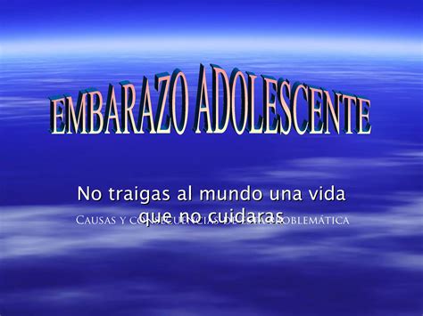 Embarazo Adolescente Ppt