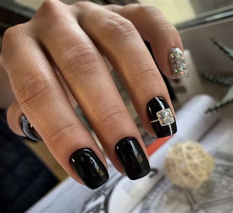 Pin by Ana Magos Gislan on Uñitas Nail art Black nails Nails