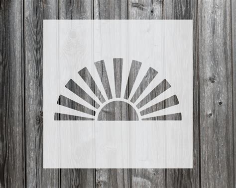 Sun Stencil Reusable Stencil For Painting 823 Etsy