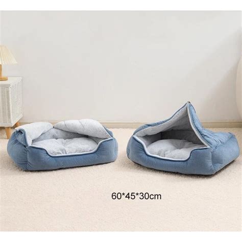Cozy 2 In 1 Plush Cat Bed And House
