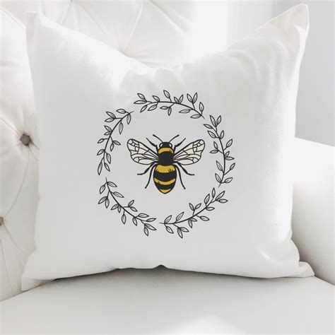 Bee Pillow Etsy