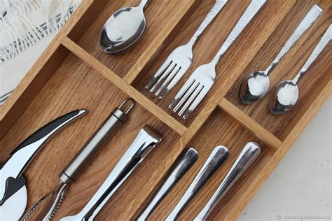 Лоток для столовых приборов из дуба 50х28 см в интернет-магазине ...