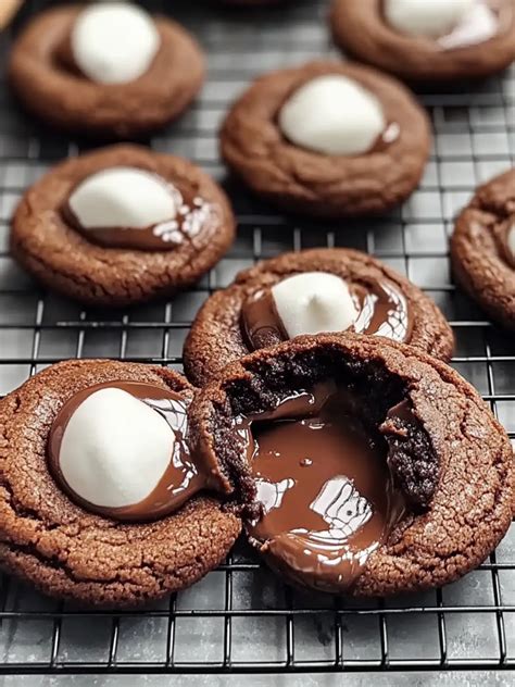Irresistible Marshmallow Hot Cocoa Surprise Cookies Recipe