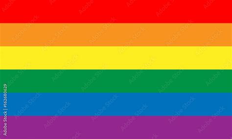Lesbian Gay Bisexual And Transgender Flag Rainbow Pride Flag Of Lgbt Organization Vector