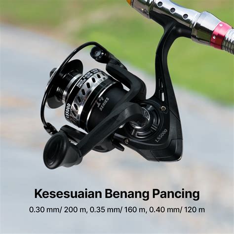 Yumoshi Reel Pancing Spinning Ball Bearing Ls Black