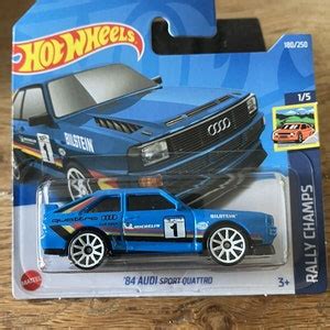 Hot Wheels Audi Sport Quattro Blue Rally Champs Perfect Birthday Gift Rare Miniature Toy Car