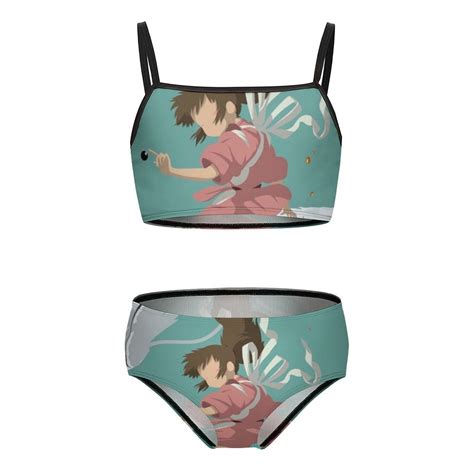 Spirited Away Girls Bikini Swimsuits Two Piece Beach Bathing Suit Swimwear Y Cm
