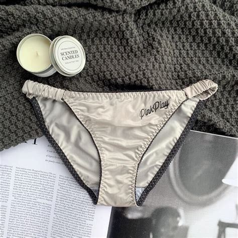 Pack Lot Womens String Bikini Panties Satin Thongs Underwear Vintage Panty EBay