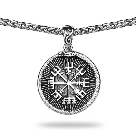 Dwustronny Naszyjnik Vegvisir Valknut Bi Uteria Wiking W