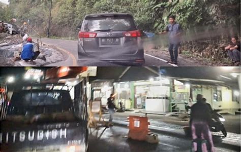 Aktivitas Minta Sumbangan Di Proyek Jembatan Dan Jalan Rusak Lintas