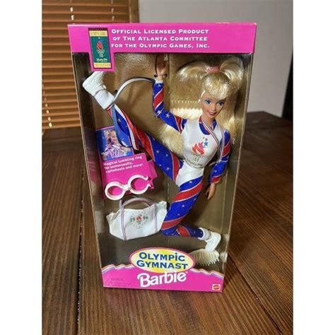 Mattel Atlanta 1996 Olympic Gymnast Barbie Doll 15123 Cartwheel