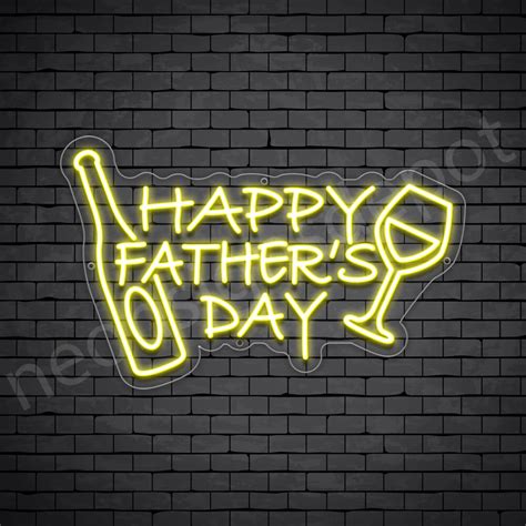 Happy Fathers Day V4 Neon Sign Neon Signs Depot