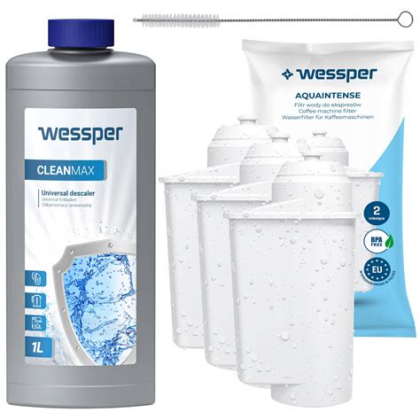 Wessper 3x Filtr Do Ekspresu Siemens EQ3 EQ5 EQ6 EQ7 Odkamieniacz 1l