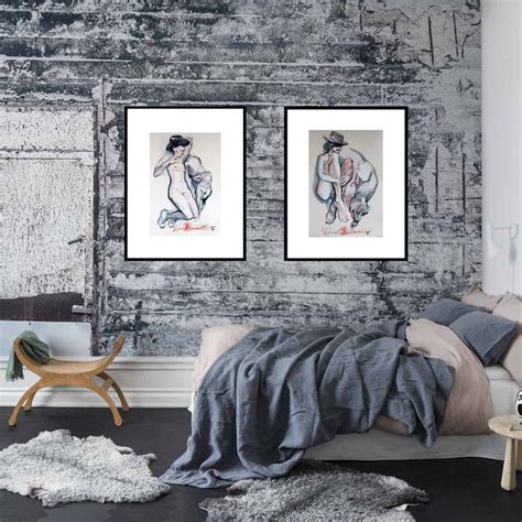 Original Nude Drawing Charcoal Original Painting Figure Etsy