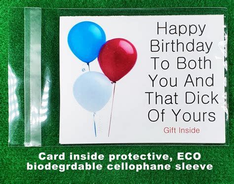 Happy Birthday Dick Cock Horny Card Sex Sexual Funny Boy Gay Etsy