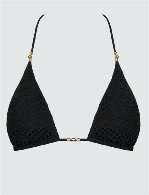 Aksesuar Detaylı İşlemeli Bikini Üst