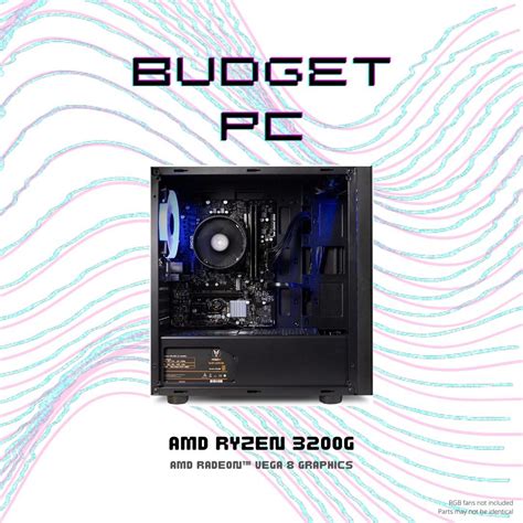 Entry Gaming Work Custom Pc Ryzen 3200g For Pc Gaming Or Workstation Computers And Tech Desktops