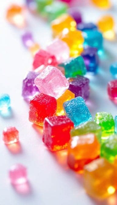 glowing rainbow candy photo gummy rainbow candy