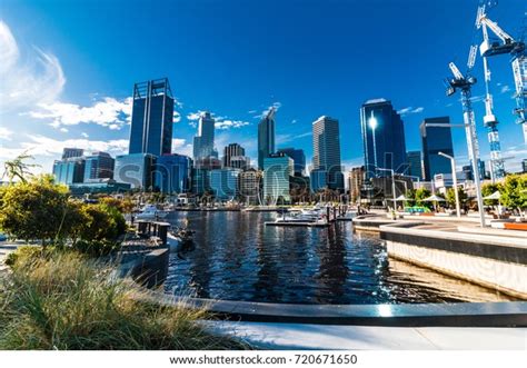 urban landscape perth australia stock photo edit