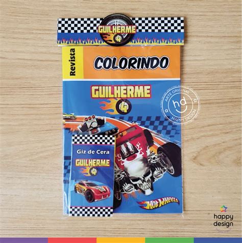 Kit De Colorir Hot Wheels Arte Digital Elo
