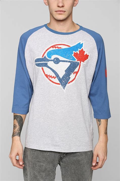 Urban Outfitters Toronto Blue Jays Raglan Tee In Blue For Men Lyst