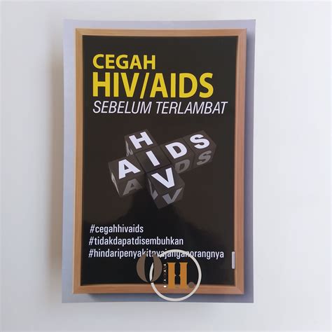 Jual Poster Cegah HIV/AIDS Sebelum Terlambat - HIV - AIDS | Shopee