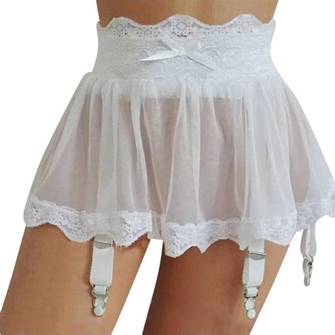 Women Dress Sexy Lingerie Plus Size Bandage Garter Stocking Suspenders Garter Belt Lace Mesh