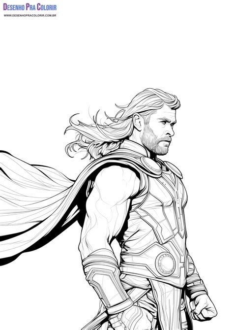 Desenho Do Thor Para Colorir - 7