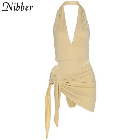 Nibber Sexy Beach Vacation Wear Basic Bikini Bodysuit Skirts Two Piece Sets For Women S