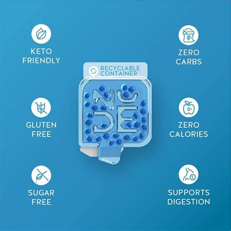 NUDE Ice Shot Breath Mints In Keto Friendly Bad Breath Treatment Gluten Free Sugar