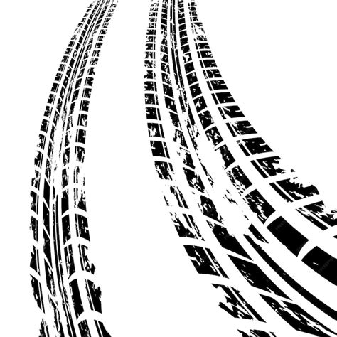 Premium Vector Tire Track