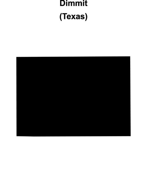 Dimmit County Texas Blank Outline Map 47450015 Vector Art At Vecteezy