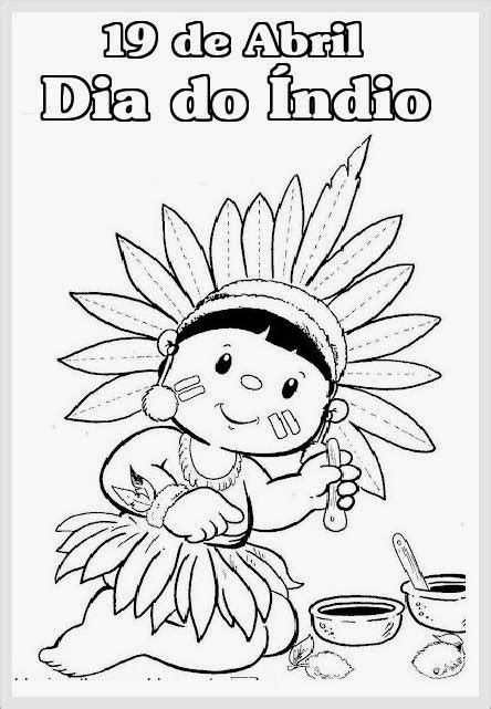 Desenhos Dia Do Indio Para Colorir