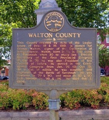 Walton County Historical Marker