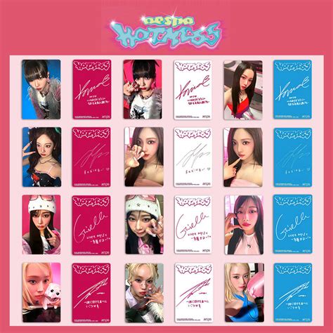 1 10pcs Set Aespa Hot Mess Lomo Cards Armageddon Album Limited Poster Supernova Class Of 2024