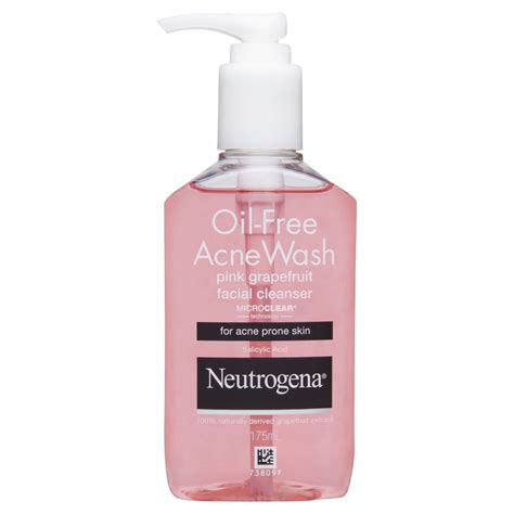 Neutrogena® Oil Free Acne Wash Pink Grapefruit Facial Cleanser 175mL ...