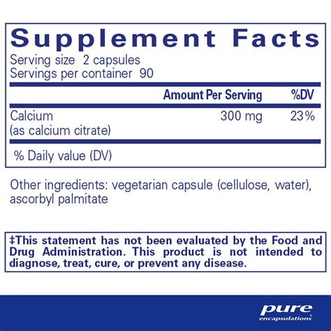 Calcium Citrate Capsules Pharmacy Innovations Store