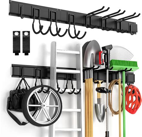 Landhoow 2 Pcs Garage Power Tool Hanger String Trimmer Rack Weed