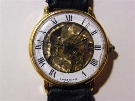 Mens Watches Vintage Mens Manual Wind Skeleton Watch With Es95 Semag