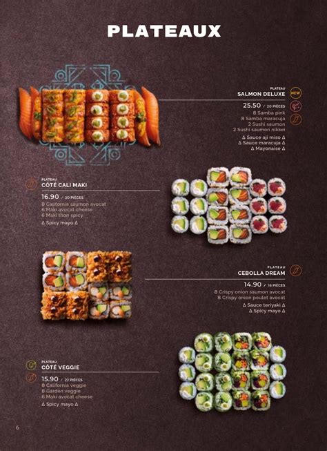 Carte et Menus 2024 Côté Sushi Tours à Tours TheFork