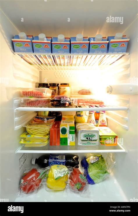 refrigerator  view stock photo alamy