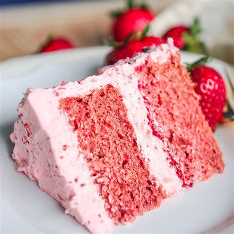 Strawberry Cake From Scratch Freeze Dried Recipe Sugar Geek Show