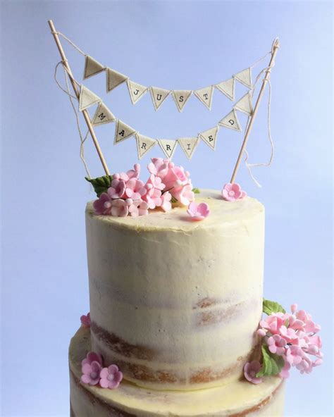 Semi Naked Wedding Cake With Pretty Sugar Posies Karen S Cakes